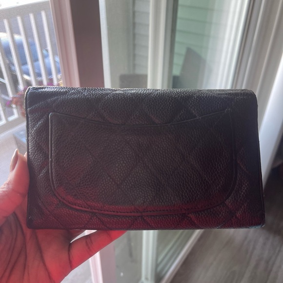 EUC!!! Classic Flap Wallet Crossbody Bag Quilted Caviar Mini - Picture 9 of 12
